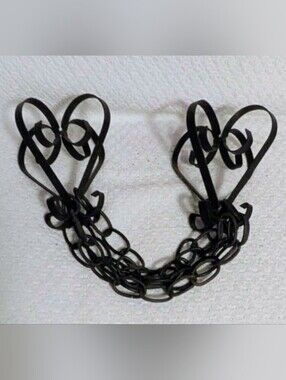 Chains Black Decorative Metal Wall Decor Vintage Wrought Iron